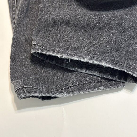 Earnest Sewn Jeans Men's Size 33 X 27 Grey Black Denim Straight Leg Fulton 402 - Picture 13 of 16